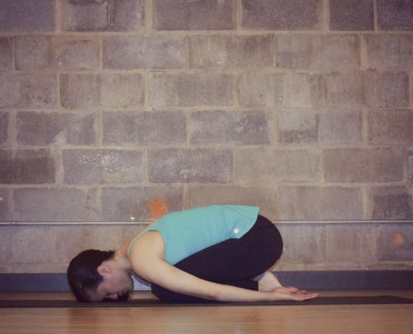 Restorative Yoga - childs pose - Argentina Rosado Yoga