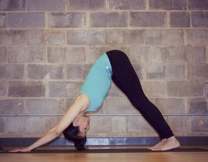 Restorative Yoga - downward facing dog pose - Argentina Rosado Yoga