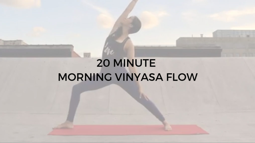 20 minute morning vinyasa flow