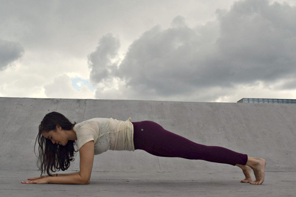 Forearm Plank Yoga Pose - workout 