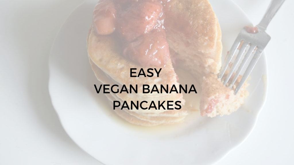 easy vegan banana pancakes - Argentina Rosado Yoga