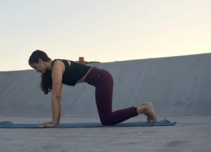 Tabletop-position-tripod-headstand-pose