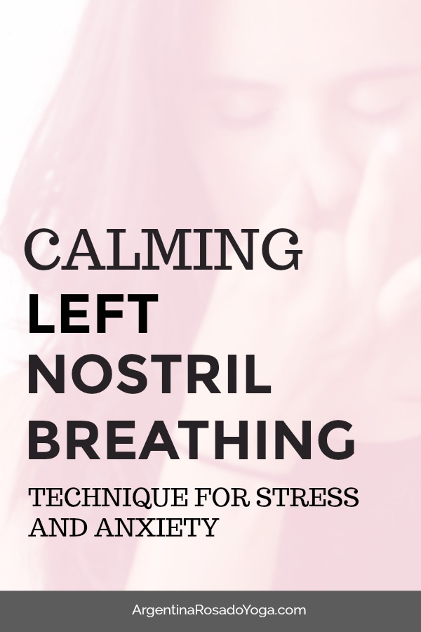 Chandra Bhedana - left nostril breathing technique