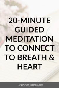 Guided Breathing Meditation for beginners to relieve anxiety and connect to Breath and heart