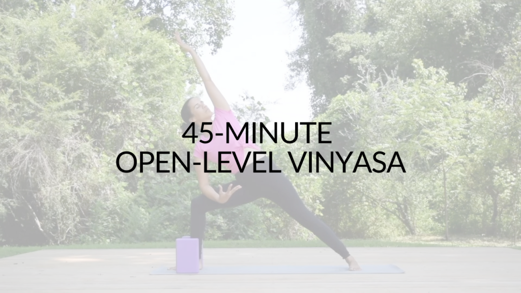 45-MINUTE OPEN LEVEL VINYASA YOGA CLASS